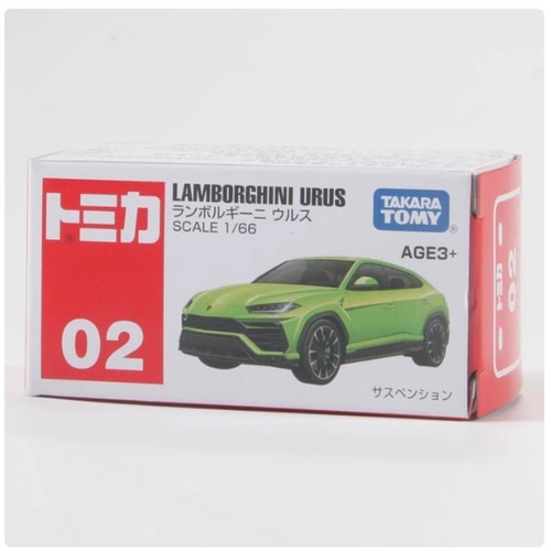 Takara Tomy Tomica 2 LAMBORGHINI URUS Green Diecast Toy Car New in Box 2025 - Picture 5 of 5