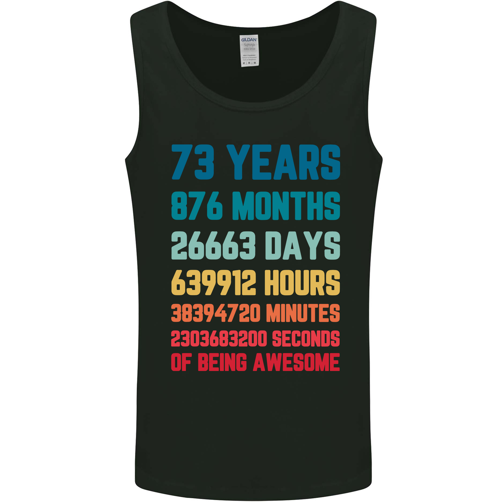 73rd Birthday 73 Year Old Mens Vest Tank Top