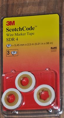 *** 3M Scotchcode Kabelmarkierer / Cablemarker Nachfüllrolle / Refill SDR-4 ***