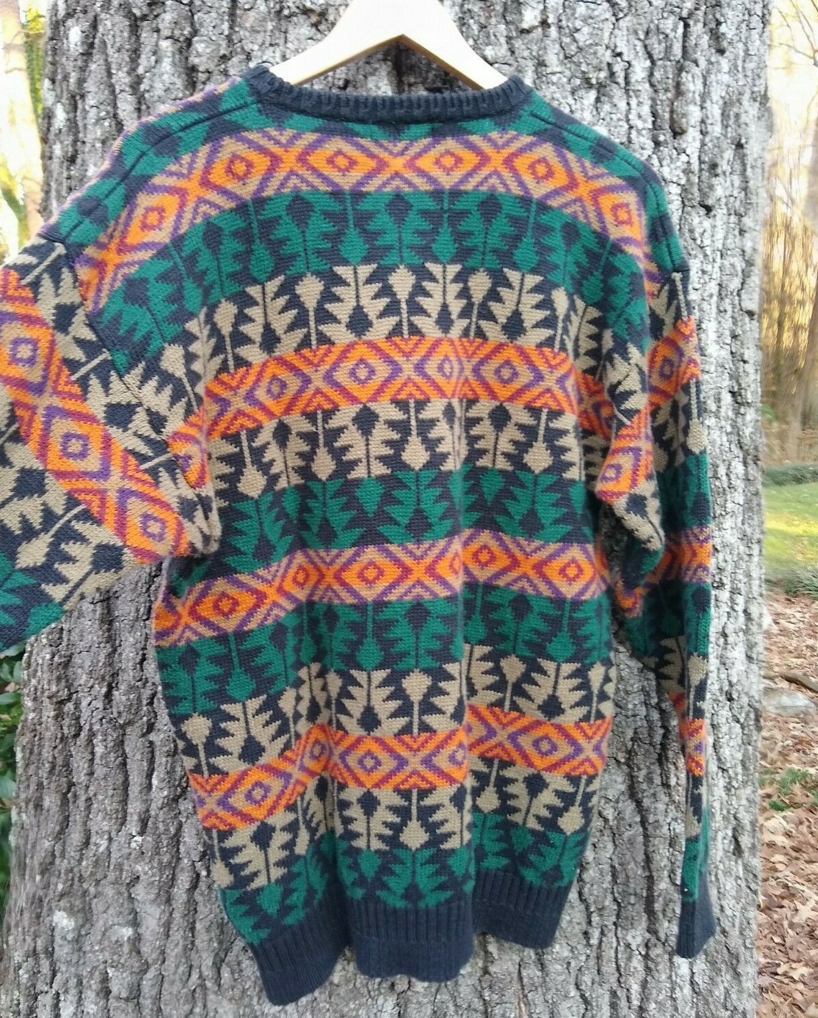 North Face Aztec Patterned Nordic Ski Sweater Swe… - image 2