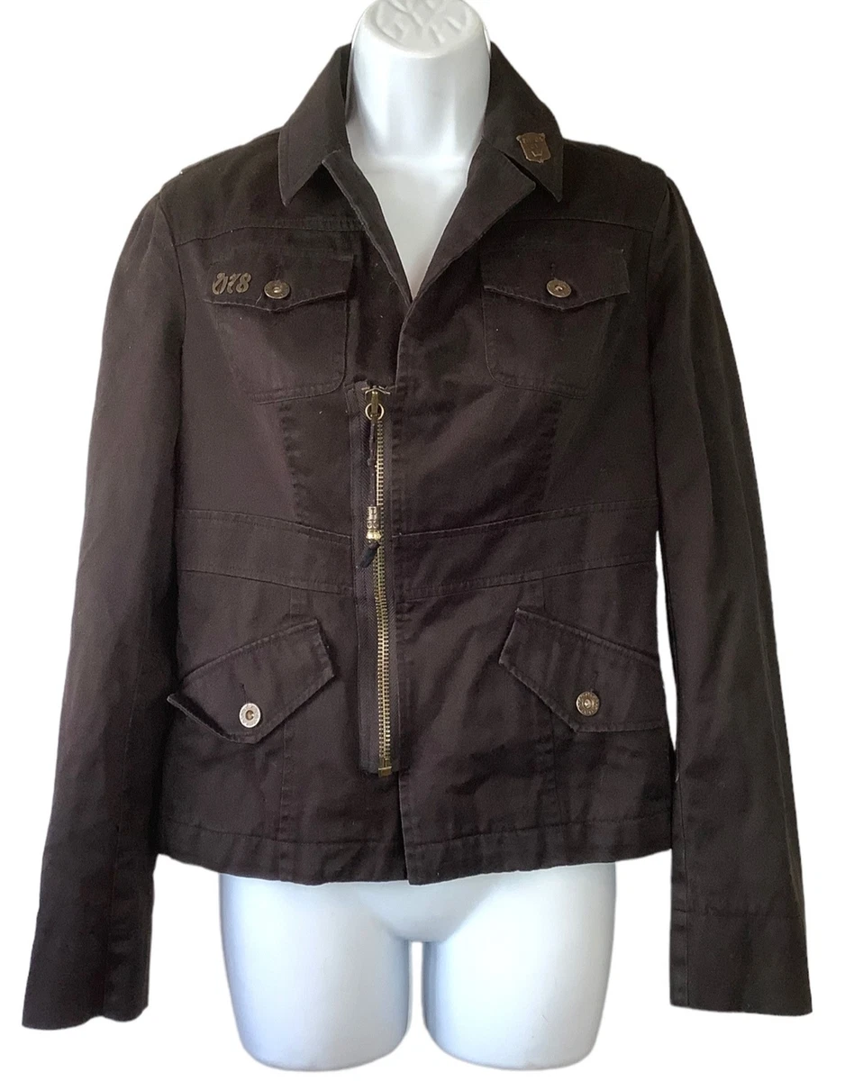 Twill moto jacket for best sale women