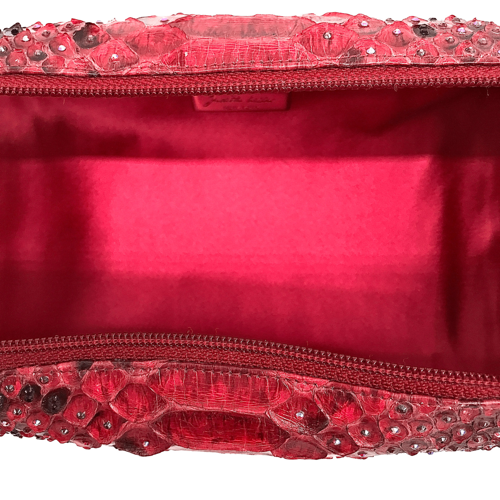 ❤️Judith Leiber Python Swarovski Crystal Handbag … - image 9