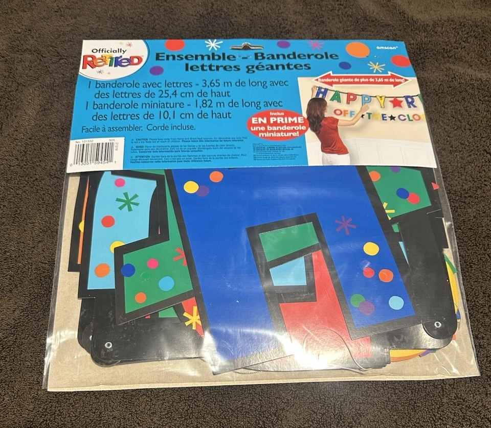 Decorações de festa de aposentadoria kit de banner carta jumbo oficialmente aposentado pendurado - Imagem 2 de 4