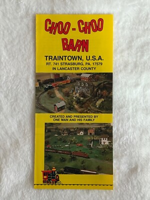 Choo-Choo Scheune Reiseprospekt Reiseführer Traintown USA Strasburg Pennsylvania Penn