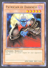 Yugioh TCG - Patrician of Darkness - GLD5-EN002 - Limited Ed NM/LP Common, 2009