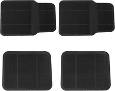 For All Chrysler Car Floor Mats Set 4pcs Rubber Black Anti Slip Base