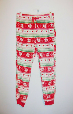 New Secret Treasures Womens Red & Green Sleep Pants Pajamas Size M 8-10 NWT!!!