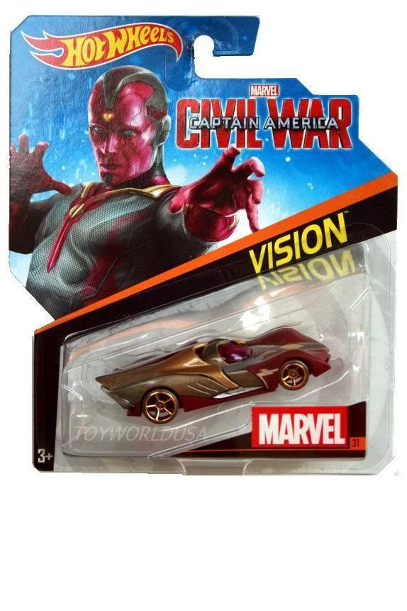 Hot Wheels 2016 Marvel VISION Civil War #31 NIB - Image 2 of 2