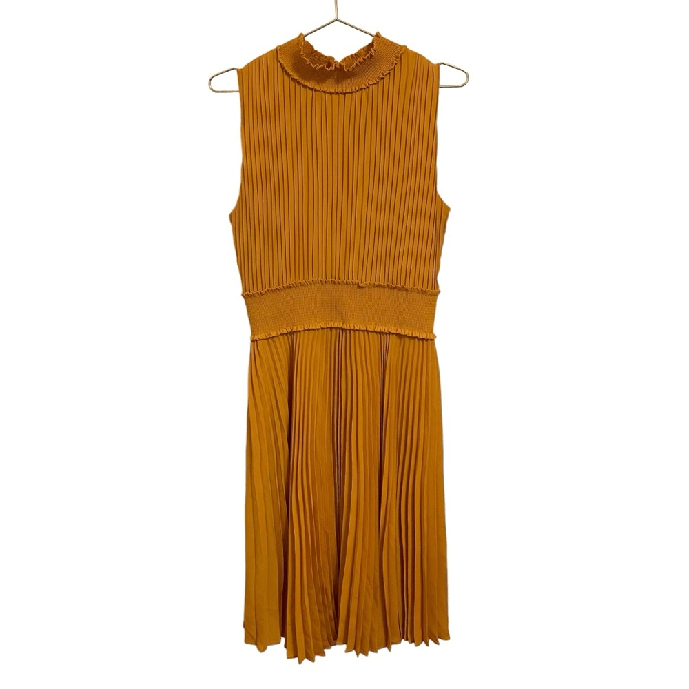 nanette lepore pleated sleeveless dress Amazon.com: Nanette Nanette Lepore Women's Smocked High Neck Pleated Maxi Dress, Champagne, 4 : Clothing, Shoes & Jewelry