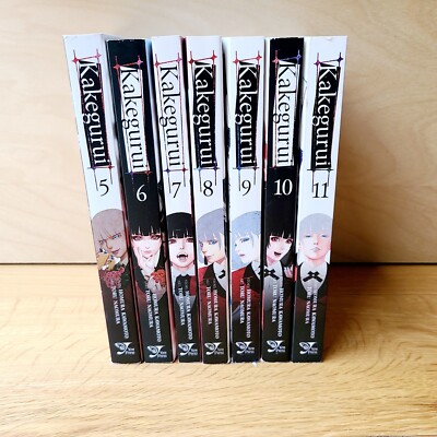Kakegurui: Compulsive Gambler Manga English Vol 5-11 Lot Excellent Condition 