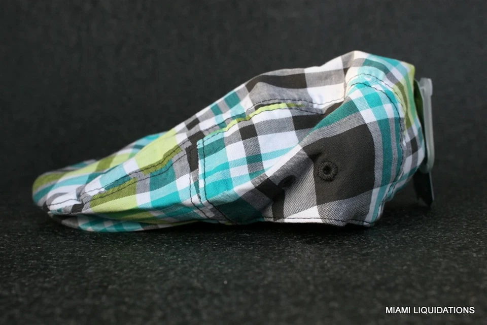 Gorra de periodista a cuadros sombrero de trabajador niños 12-24 meses verde/azul/negro a cuadros 12M 24M Foto 3 de 3