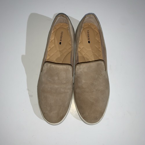 Birdies Loafer The Starling Women's 8 Slip On Taupe Tan Suede Leather Flats - Picture 5 of 9