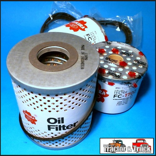 FLK3512 Oil Fuel Filter Kit Ford 2703E 2715E D380 Diesel Engine & D