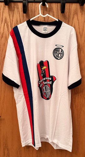 1908-2008 San Lorenzo Fußball - PISLABA Cuervos de Israel T-Shirt Gr. XL