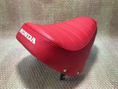 Honda Monkey Mini Trail Z50JZ Seat Complete Red Z50 Z50J Seat Saddle. Metal Pan.