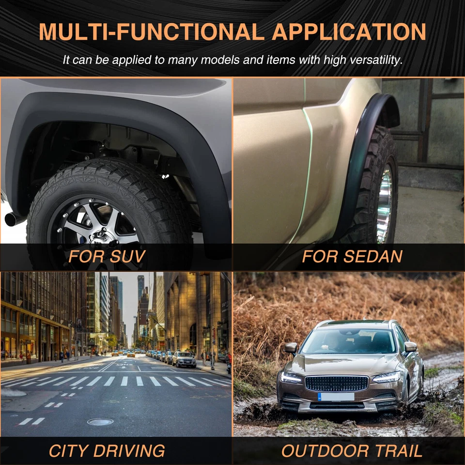 2 рулона 2-дюймовых расширителей крыльев сверхпрочные удлинители из ПВХ гибкие для Jeep Gladiator JT - Изображение 2 из 4