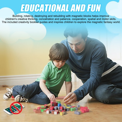 DIY Minecraft Magnetic Building Block Tiles Kids Construction Toy Christmas Gift - Picture 18 of 28
