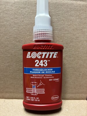 NEW Loctite 243 50mL Medium Strength Thread Locker EXP 06/2026 ONE BOTTLE