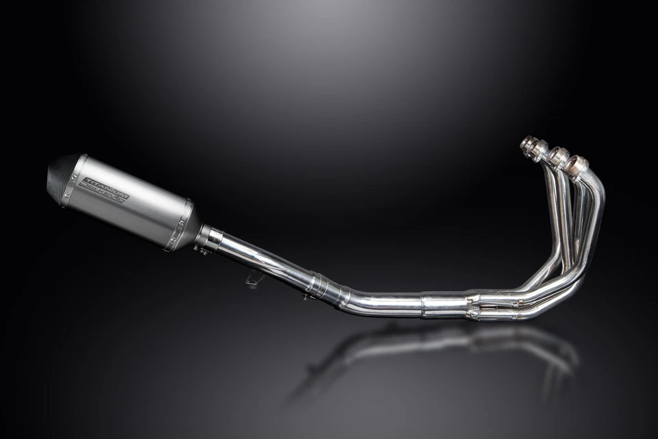 Silenciador escape completo Suzuki GSF1250 Bandit 2007-2016 4-1 10" X-Oval titanio Foto 4 de 4