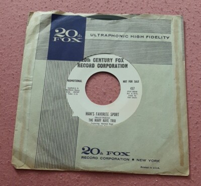 The Mary Kaye Trio WLP promo 45 What's Yours? / Man's Favorite Sport 457 ex