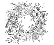 "Winter's Song Wreath" 24x24 Iron Orchid Designs Transfer