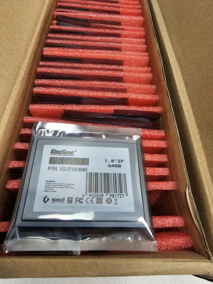 KingSpec KSD-ZF18.6-064MS 64GB 1.8″ ZIF SSD Solid State Drive  2.8″ × 2.1″ × 0.2 - Image 3 of 4