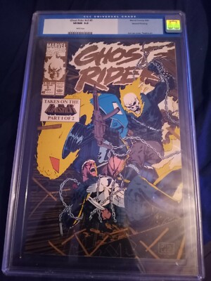 Ghost Rider vol2 #5 CGC 9.0 and #15 CGC 9.2 2nd Print Gold Cover Variants 1990