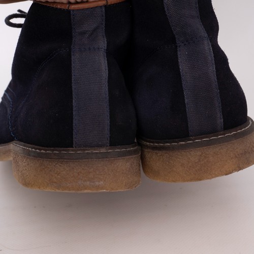 BARBOUR Men's Suede Leather Blue Shoes Desert Boots Size US 10 UK 9 EU 43.5 - Picture 9 of 13