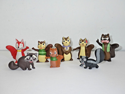 Konvolut 8 PVC Figuren Bannertail the story of gray squirrel Maia Borges (C648)