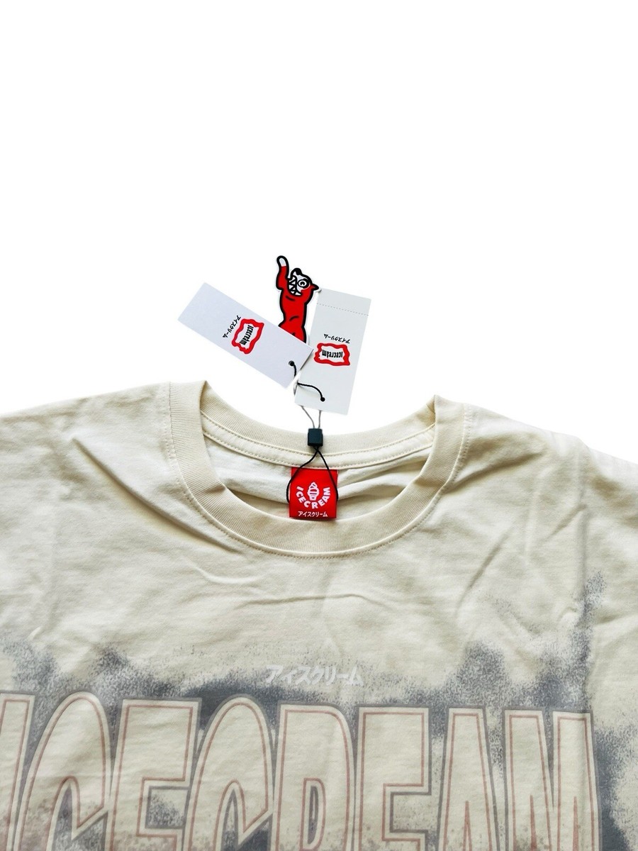 ICECREAM x Billionaire Boys Club Logo Cotton T-Shirt Whisper