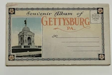 Postcard Booklet GETTYSBURG PA SOUVENIR ALBUM 24 Cards Views Vintage and Rare