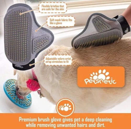 Dog Lick Mat & Brush Set Slow Feeder Treat Dispenser Dog Bowl Suction Pad NEW - Picture 7 of 9