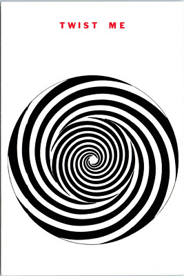 Vintage Postcard ''Twist Me'' While Twisting The Card Look At The Center Magic