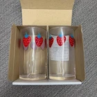 Ai Yazawa Exhibition NANA Strawberry Glass Set Of 2 With Box New