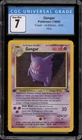 Pokemon Gengar Fossil 1st Edition Holo Rare #5 CGC 7