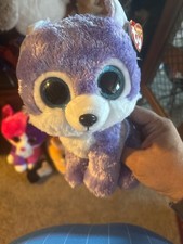 MWMT mint condition Great Wolf Lodge Ty Beanie Boo IRIS the purple wolf W/ TAGS