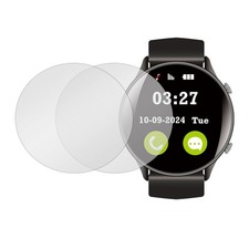 2pcs Watch Screen Protector 33.5mm Tempered Glass Anti-Spy Protection, Gray