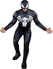 Qualux Marvel Venom Jumpsuit Costume for Adults , Size Medium