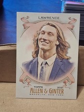 2021 TREVOR LAWRENCE TOPPS ALLEN AND GINTER ROOKIE CARD RC #279 JAGUARS CLEMSON. rookie card picture