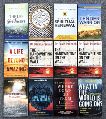 Lot of (12) DR. DAVID JEREMIAH Turning Point Paperback Study Guides