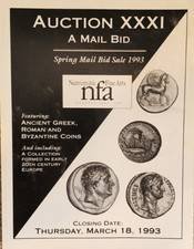 Numismatic Fine Arts NFA Auction Catalog 31 Ancient Coins - March 18, 1993