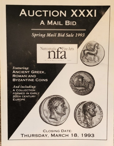 Numismatic Fine Arts NFA Auction Catalog 31 Ancient Coins - March 18, 1993
