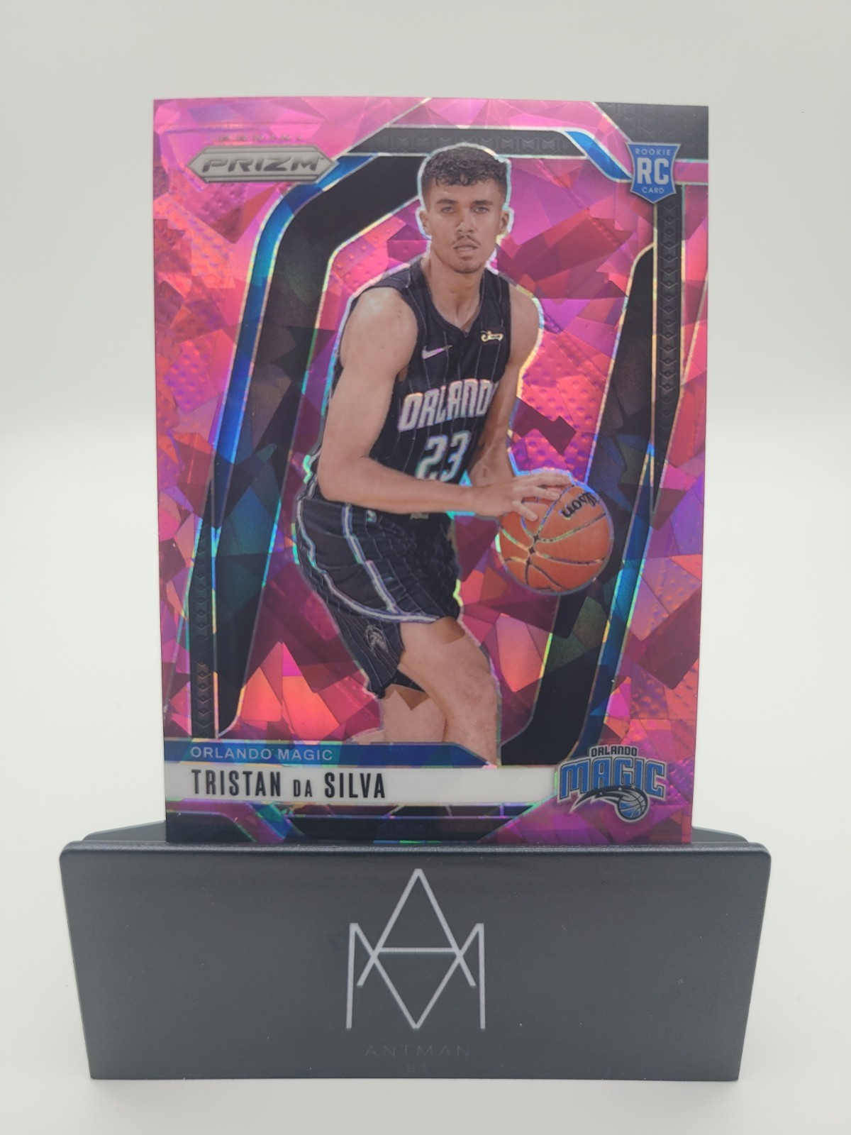 TRISTAN DA SILVA - 2024-25 Panini Prizm Pink Cracked Ice Rookie #256 - Magic -RC