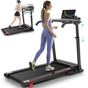 Foldable Treadmill with Removable Desk - 42*16in Running Belt Fitness Solution🚀