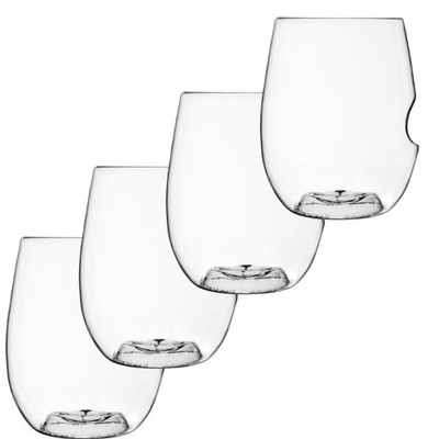 Water Wine Whiskey Glasses Plastic Unbreakable Outdoor Party 12 oz Pack of 4