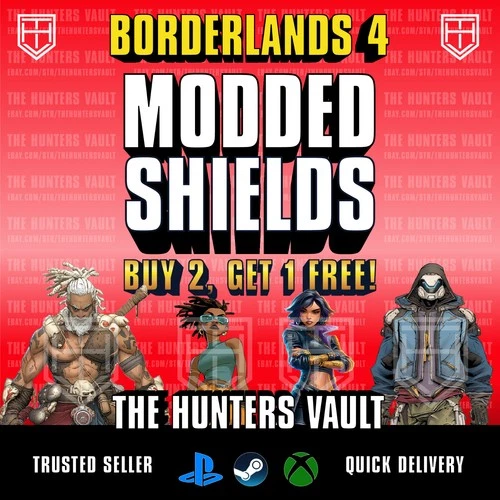 Borderlands 4 • MODDED SHIELDS • BL4 Shield • Lvl 50 • PC PS5 XBOX  Buy 2 Get 1