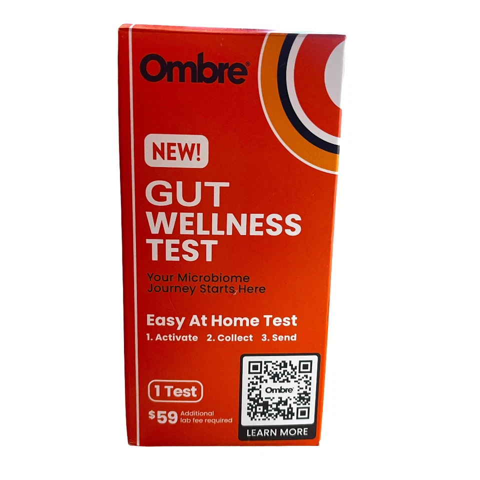Ombre Gut Wellness Microbioma Home Test - FÁCIL DE HACER: activar, recoger, enviar 10z