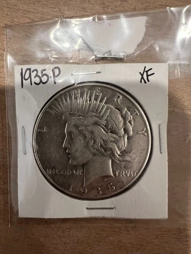 1935 P PEACE SILVER DOLLAR XF