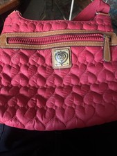 Brighton Kash Messenger Crossbody Bag Purse Heart To Heart Red Bag