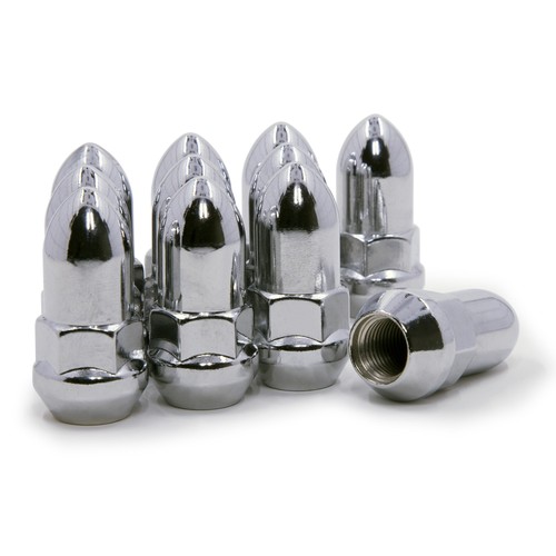 24 Bullet Lug Nuts Chrome Bulge Acorn 12x1.25 fits Aftermarket Wheels - Picture 2 of 4